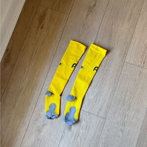 Yellow and Gray Socks